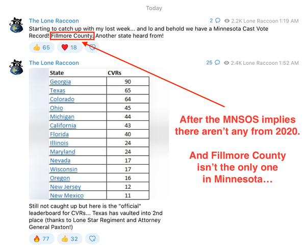 Cast Vote Record Cover Up in Minnesota: Part 4