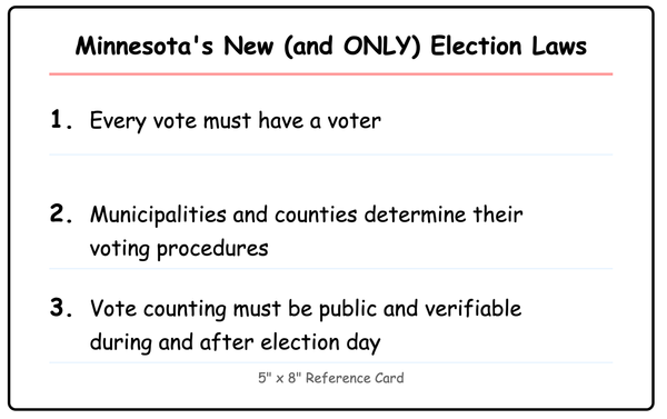 3 New (and ONLY) MN Election Laws